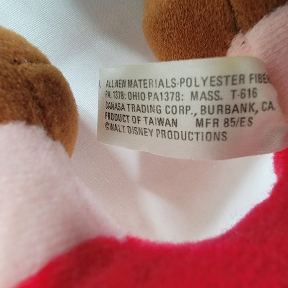 Pinocchio Vintage Walt Disney's Productions Classic Plush Stuffed Doll Toy 7" - Picture 8 of 8